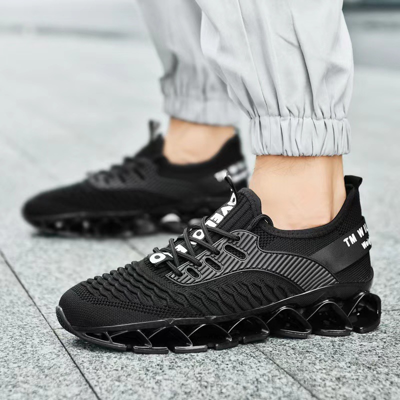 Blade men's shoes breathable flying woven running casual shoes cross-border sports shoes all-match large size trendy shoes