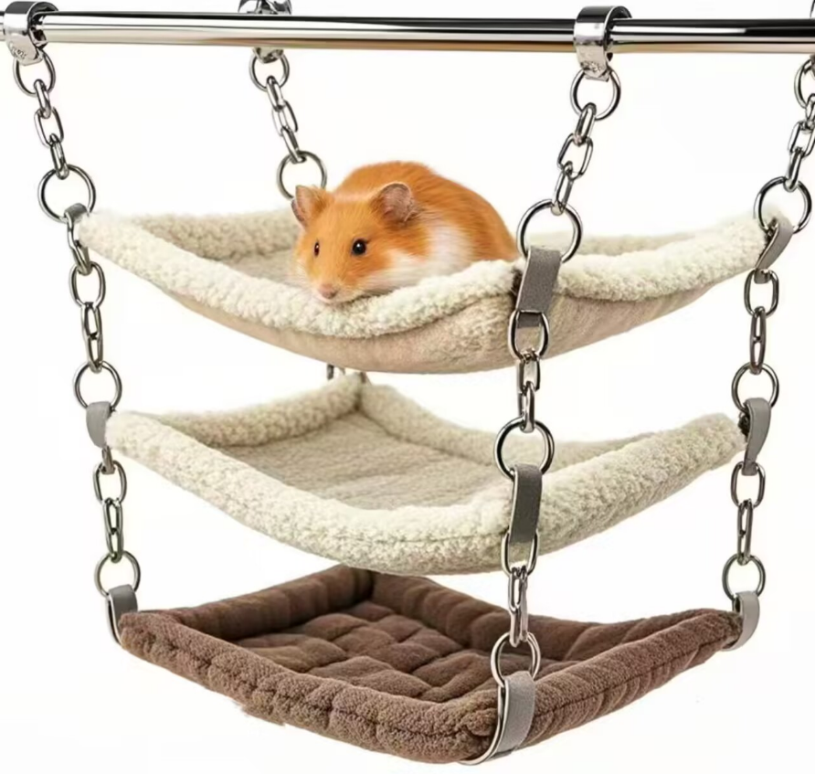 Small pet multi-level hammock